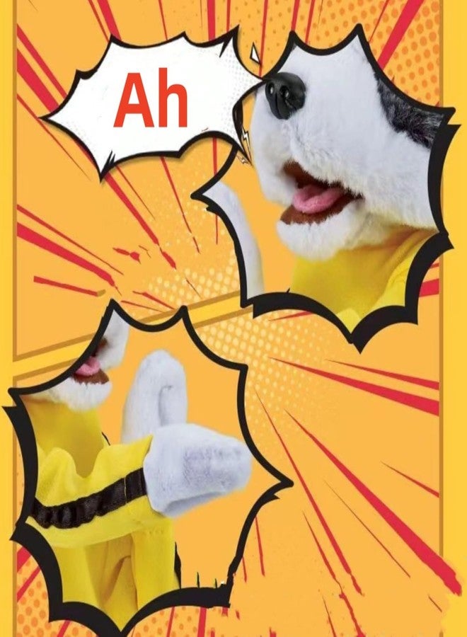 Bitnex دمية كلب هاسكي بقفازات لعبة كونغ فو من Bitnex، ألعاب قطيفة للأطفال، دمية كلب يدوية جديدة لعام 2024، لعبة جرو كونغ فو حركية، دمية ملاكمة يدوية تفاعلية هدية (كلب) - Image 3